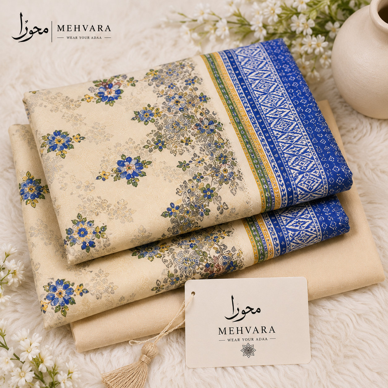 Ivory Royale – 2 Piece Digital Printed Cotton Suit