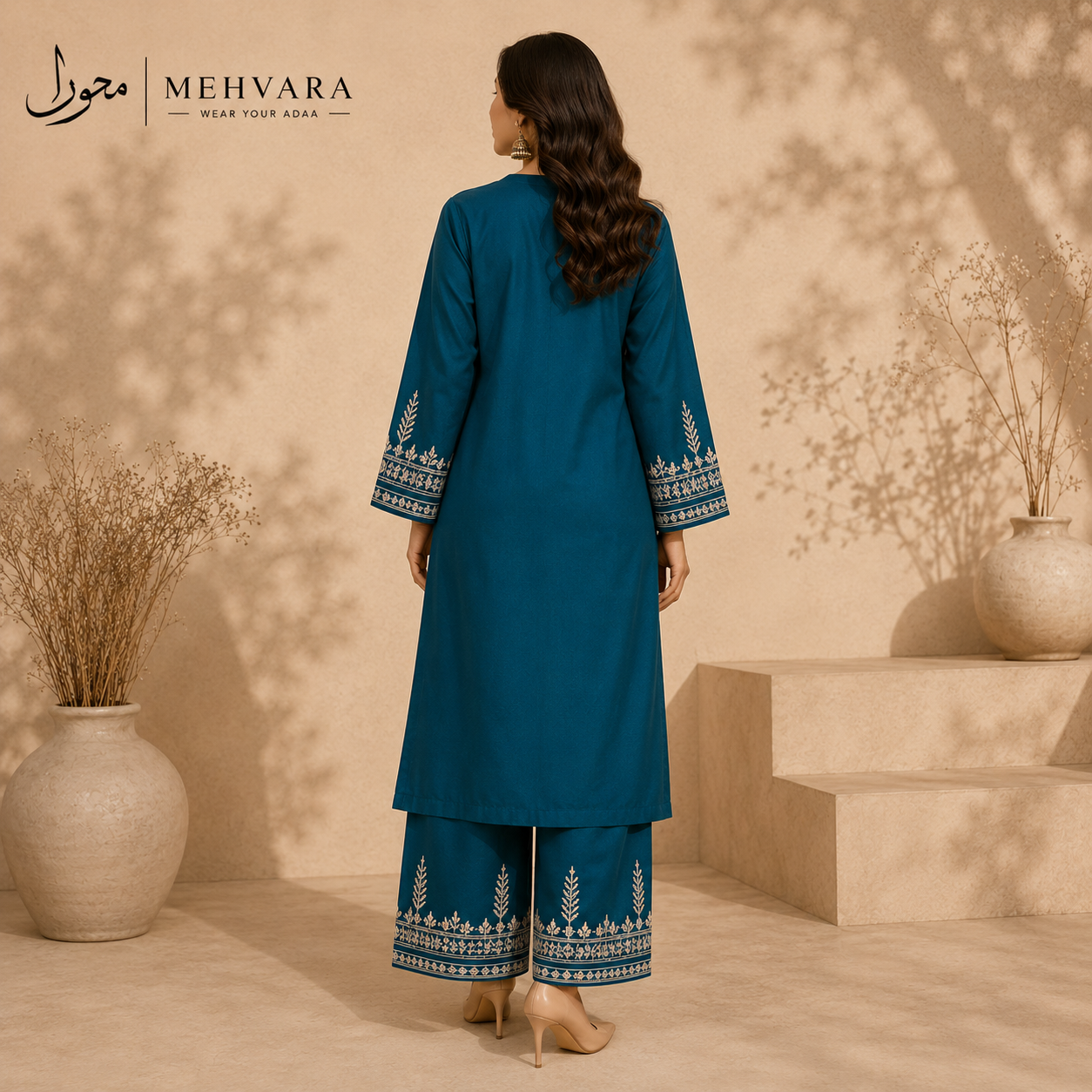 Azure Royale – 2 Piece Embroidered Unstitched Lawn Suit